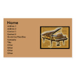 Antique Piano and Notation business cards