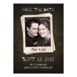 Antique Polaroid Unique Save The Date Announcement