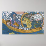 Antique Ptolemaic World Map; Claudius Ptolemy Print