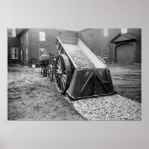 Antique Road Construction, 1890s Poster