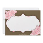 antique rose personalized invitation