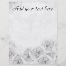 Antique roses flyers for your text