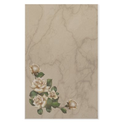Antique Roses Customized Stationery by RainbowCards