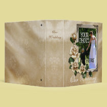 Antique Roses Wedding Photo Book binders