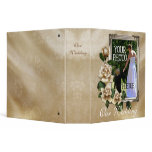 Antique Roses Wedding Photo Book Vinyl Binder