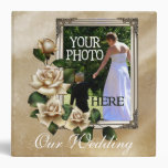 Antique Roses Wedding Photo Book Vinyl Binder