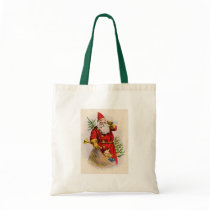 Antique Santa on the phone Tote Bag
