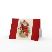 Antique Santa on the phone Cards
