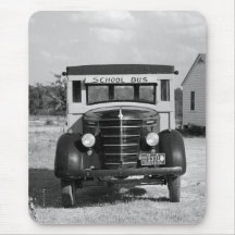 Antique School Bus, Greensboro, Georgia, 1941 Mousepads