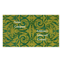 antique scroll business card