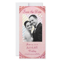 Antique Scroll Wedding "Save the Date" Custom Photo Card