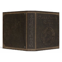 Antique Secret Family Recipes Vinyl Binders