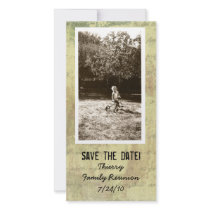 Antique Shabby Photo Save the Date Photo Cards