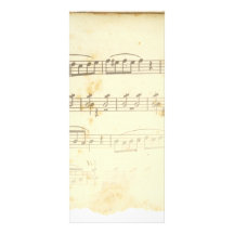 Antique Sheet Music Custom Rack Cards