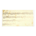 Antique Sheet Music Custom Photo Card