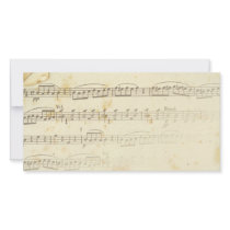 Antique Sheet Music Picture Card