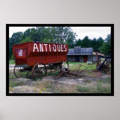 Antique Shop - God Bless America Posters by tagsearch