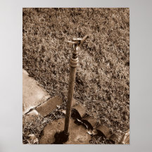 Antique Sprinkler Poster