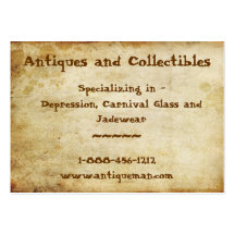 Antique Stained Business Cards