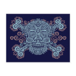 Antique Sugar Skull & Crossbones 2c Post Card