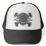 Antique Sugar Skull & Crossbones II Mesh Hat