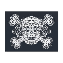Antique Sugar Skull & Crossbones Post Cards