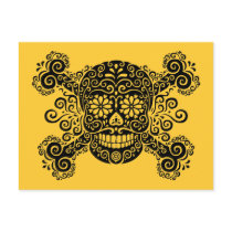 Antique Sugar Skull & Crossbones Post Cards