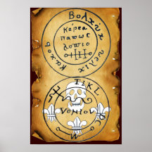 ANTIQUE TALISMAN / PIRATES TREASURE MAP POSTER
