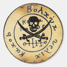 ANTIQUE TALISMAN / PIRATES TREASURE MAP STICKERS