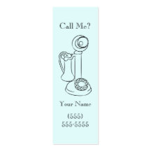 Antique Telephone Calling Card Business Card