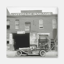 Antique Tow Truck, 1920s Refrigerator Magnet