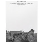 Antique Tractor in Black and White Letterhead