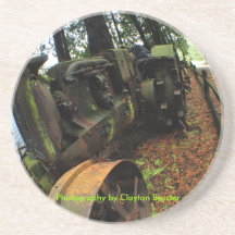 Antique Tractor Photography by Clayton Bruster Coasters