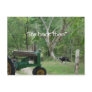 antique tractor & turkey Postcard- customize