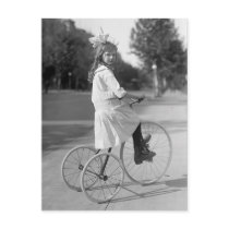 Antique Tricycle Girl, 1913 Postcards