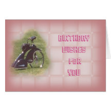 Antique Trike-customize for any occasion Greeting Card