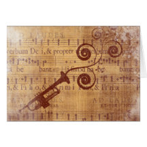 Antique Trumpet Cards