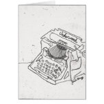 Antique Typewriter Greeting Card