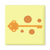 Antique Victorian Brass Key