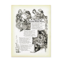 Antique Vintage Children's Poem Postcard