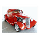 Antique Vintage Collector RED car Postcards