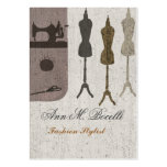 Antique Vintage Fashion Mannequin Bust Business Cards