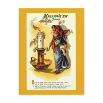 Antique / Vintage Halloween Fortune Postcard