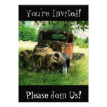 Antique Vintage Truck Retirement Party Invitation