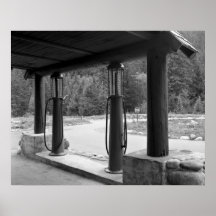 Antique Visible Gas Pumps Posters