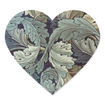 Antique wallpaper leaves heart sticker