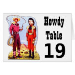 Antique Western Roundup Cowboy Cowgirl Table Cards