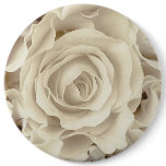 Antique White Roses, Ice Green Satin, template buttons