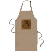 Antique William Faden 1786 Western Hemisphere Map Aprons