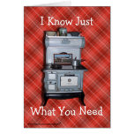 Antique Wood Cookstove 2-customize any occasion Cards